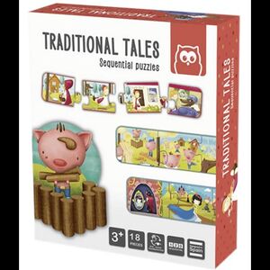 TRADITIONAL TALES. MONTESSORI METHOD. SEQUENTIAL PUZZLES