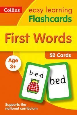 3+ YEARS. EASY LEARN PRESCHOOL. FIRST WORDS FLASHCARDS