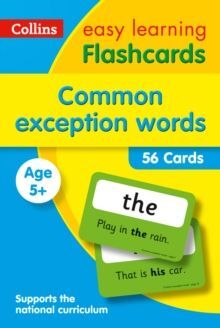 COMMON EXCEPTION WORDS FLASHCARDS : IDEAL FOR HOME LEARNING