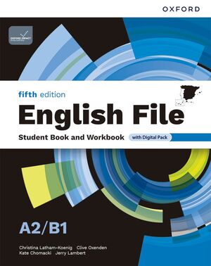 A2-B1. ENGLISH FILE 5TH EDITION. STUDENT'S BOOK AND WORKBOOK AND DIGITAL WITH KEY