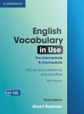 ENGLISH VOCABULARY IN USE PRE-INTERMEDIATE AND INTERMEDIATE WITH ANSWERS 3RD EDITION