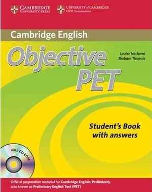 OBJECTIVE PET STUDENT'S BOOK WITH ANSWERS WITH CD-ROM 2ND EDITION