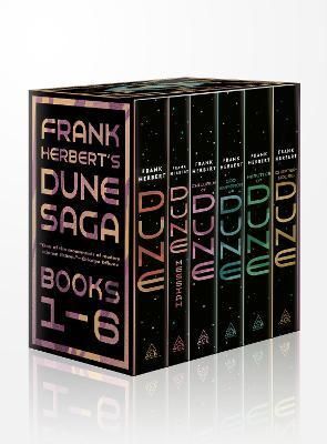 DUNE SAGA 6-BOOK BOXED SET : DUNE, DUNE MESSIAH, CHILDREN OF DUNE, GOD EMPEROR OF DUNE, HERETICS OF DUNE, AND CHAPTERHOUSE