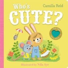 WHO'S CUTE? : A FELT FLAPS BOOK WITH A MIRROR