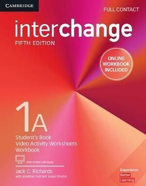 INTERCHANGE LEVEL 1A FULL CONTACT WITH ONLINE SELF-STUDY AND ONLINE WORKBOOK