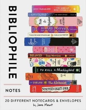 BIBLIOPHILE NOTES: 20 DIFFERENT NOTECARDS & ENVELOPES