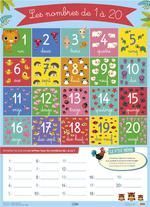 POSTER LES NOMBRES DE 1 A 20
