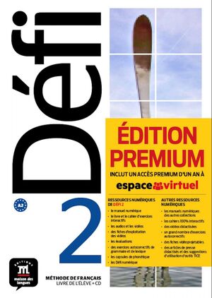 DEFI 2 LIVRE DE L'ELEVE PREMIUM PROMOTION