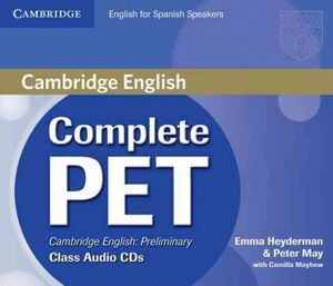 COMPLETE PET FOR SPANISH SPEAKERS CLASS AUDIO CDS (4)