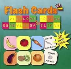 50 CARDS FRUITS FLASHCARDS. FRUTAS Y VERDURAS