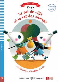 A1.1. LE RAT DE VILLE ET LE RAT DES CHAMPS +CD. LECTURES POUSSINS